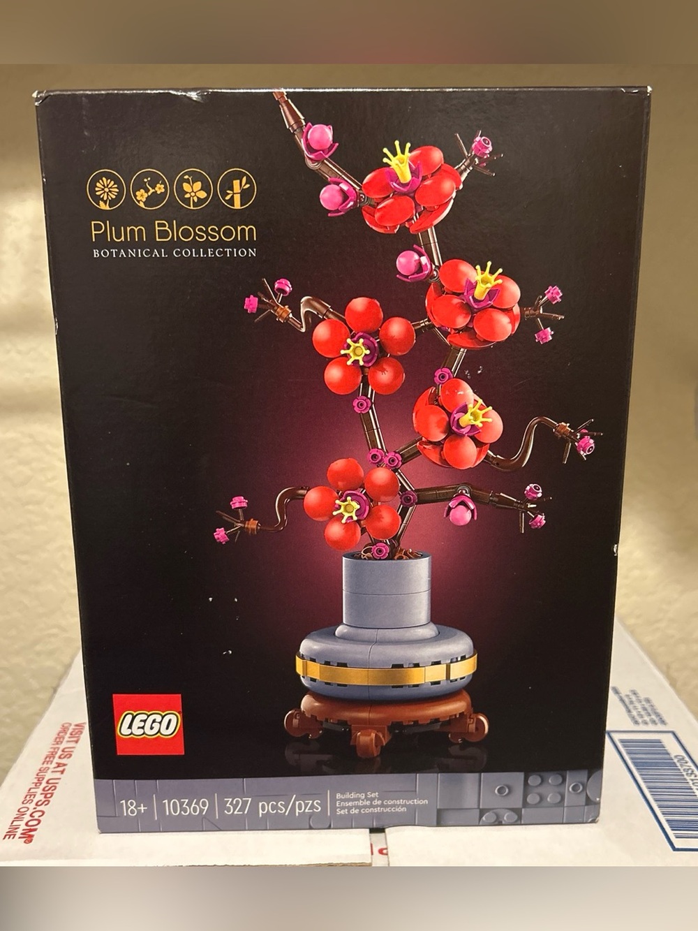 Lego Plum Blossom Botanical Collection - Red and Pink Floral Display